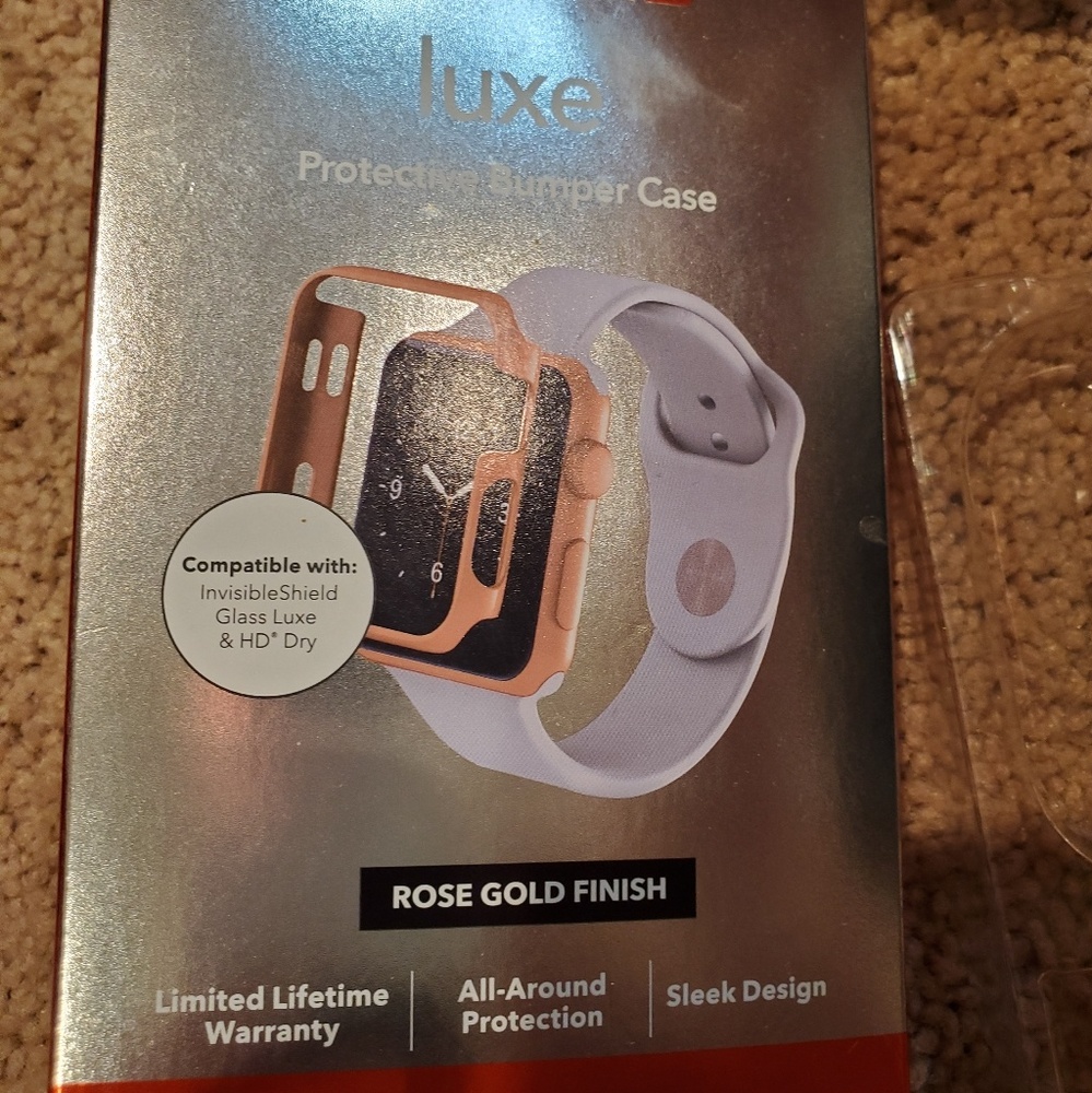 Zagg Rose Gold Protective Bumper Watch Case